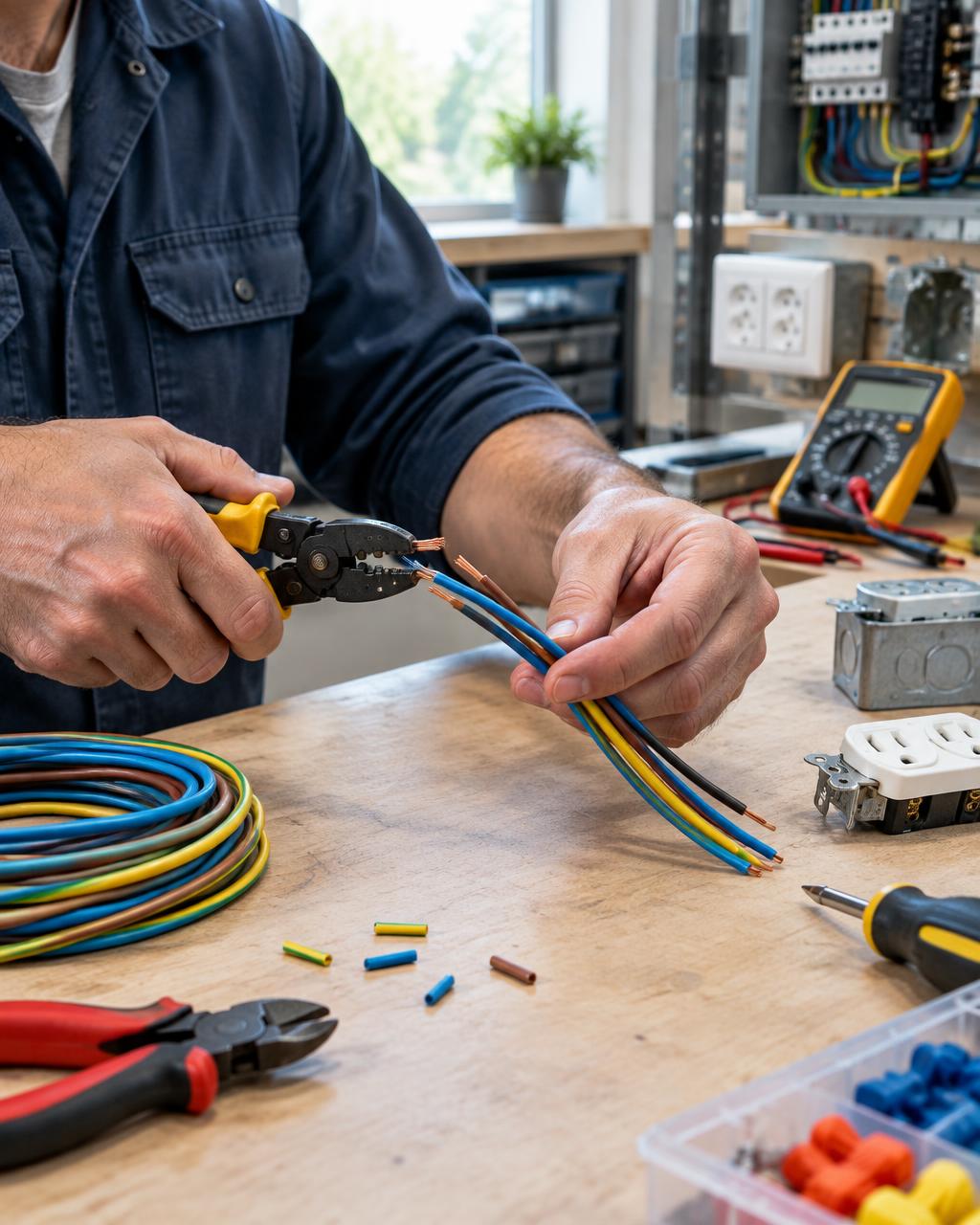 Electricians workplace